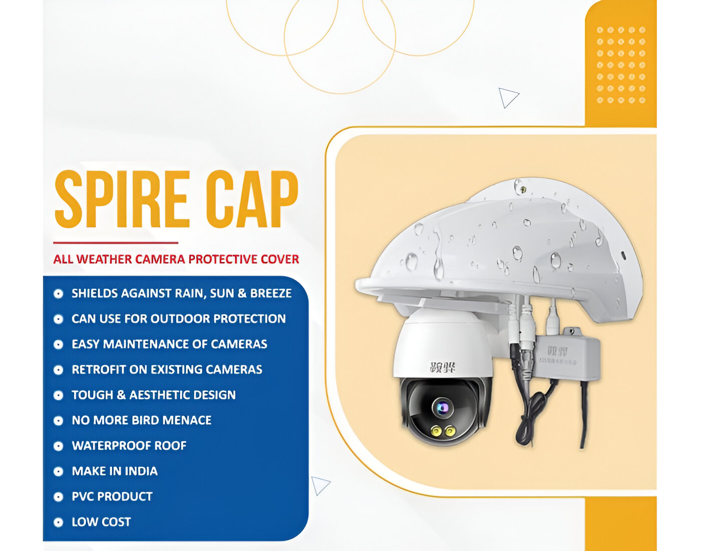 CCTV Camera Guard For Rain and Sun Protection view 2